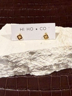 Gold Flower (Empty) Studs