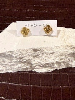 Gold Flower (Filled) Studs