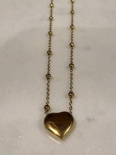 Gold Love Heart Necklace