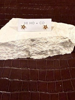 Gold Stars Studs