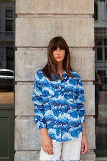 Hailey Shirt - Blue Mosaic