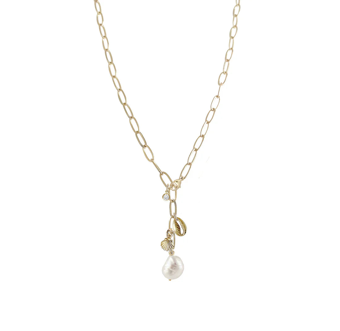 Ivy Lariat Necklace - Gold
