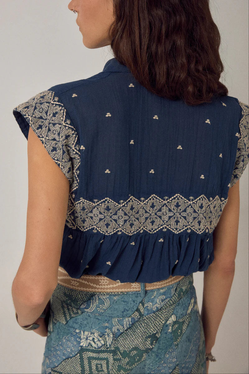 Karina Shirt - Deep River