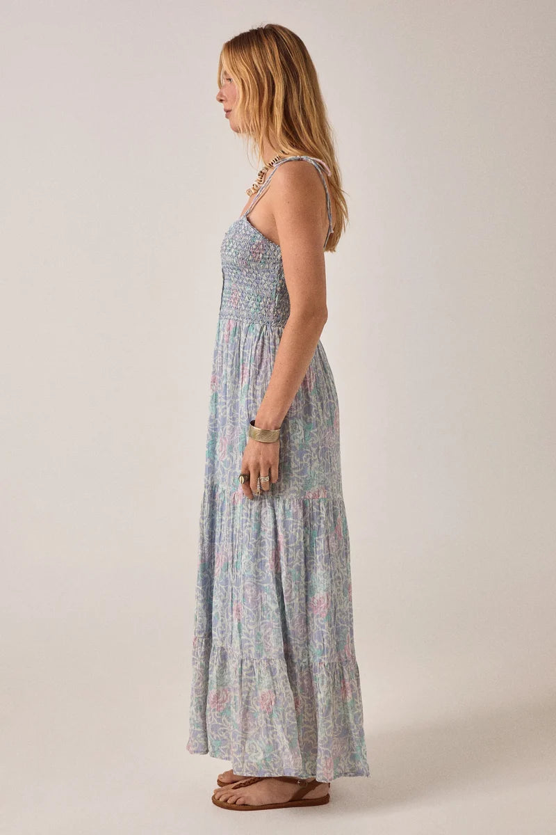 Julie Sleeveless Dress - Cloud Garden