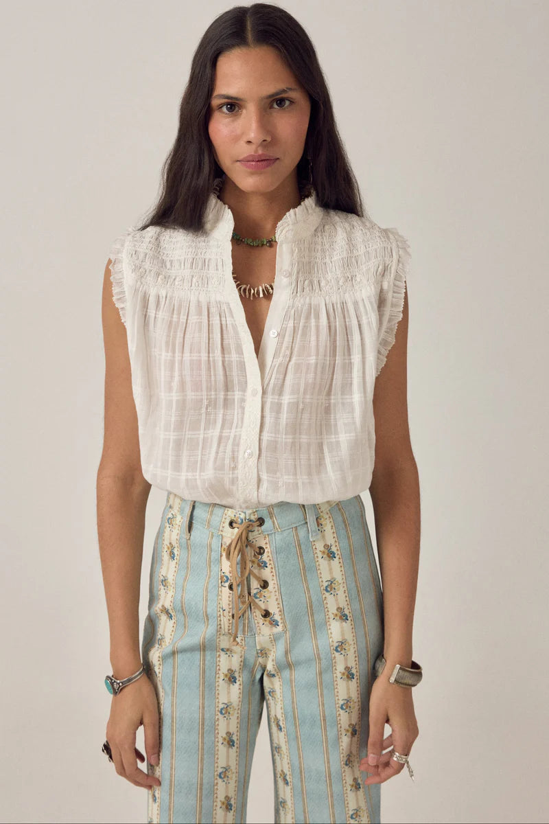 Elvis Sleevesless Blouse - Love Me Tender