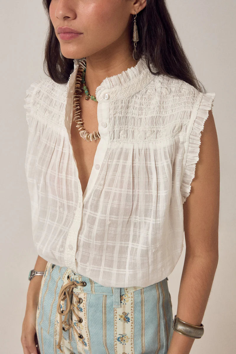 Elvis Sleevesless Blouse - Love Me Tender