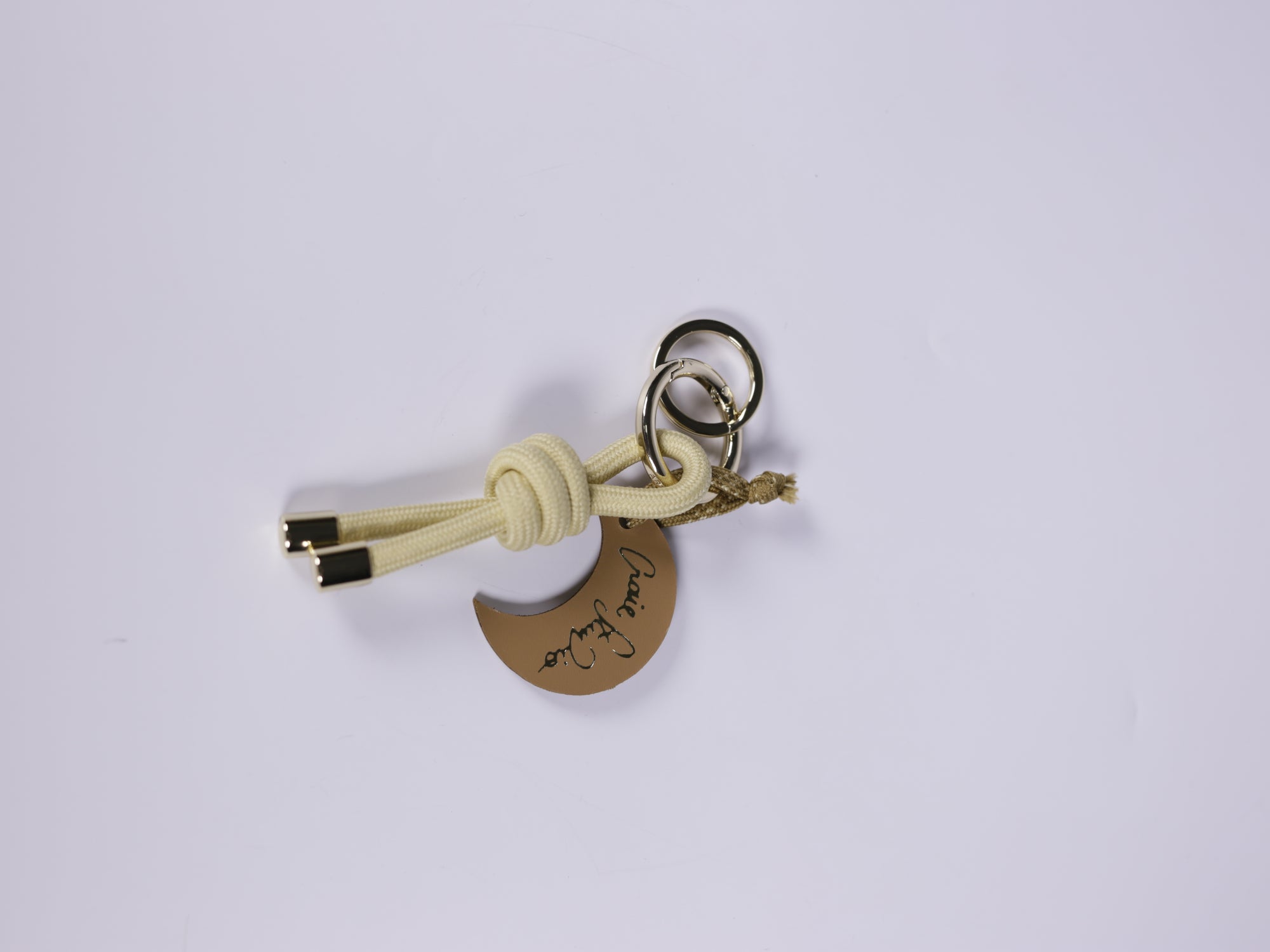 Keyrings / Bag Charms - Cream