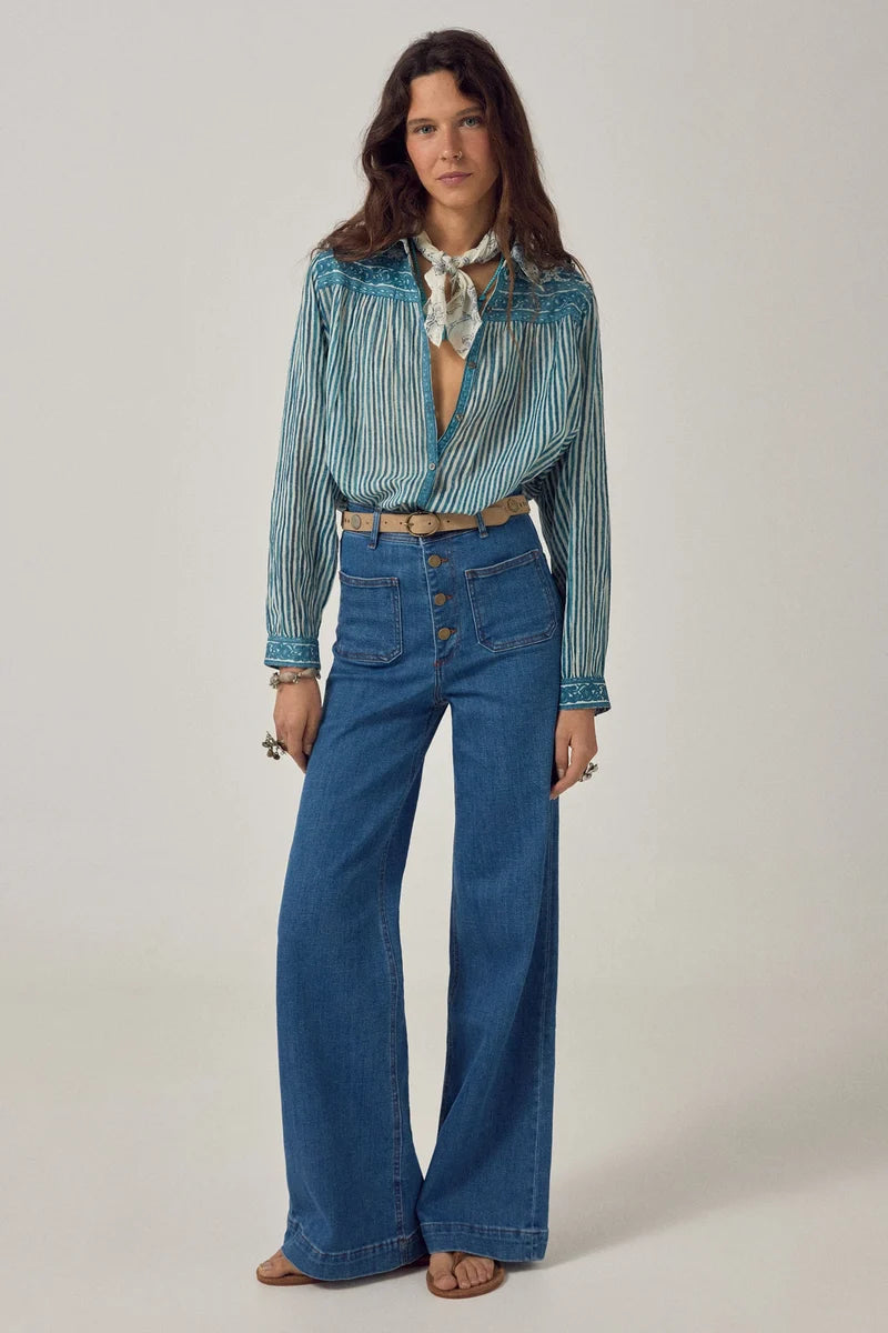 Maria Shirt - Blue Ink
