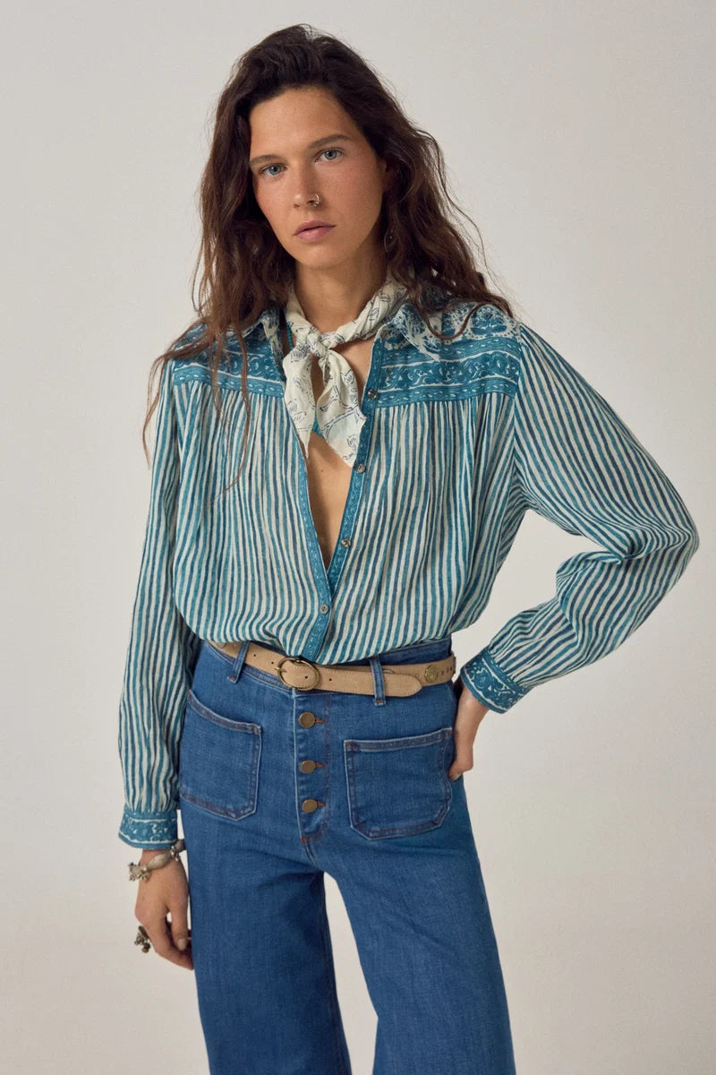 Maria Shirt - Blue Ink