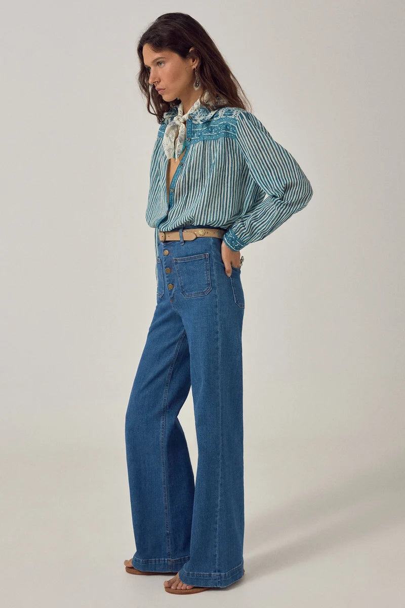 Maria Shirt - Blue Ink