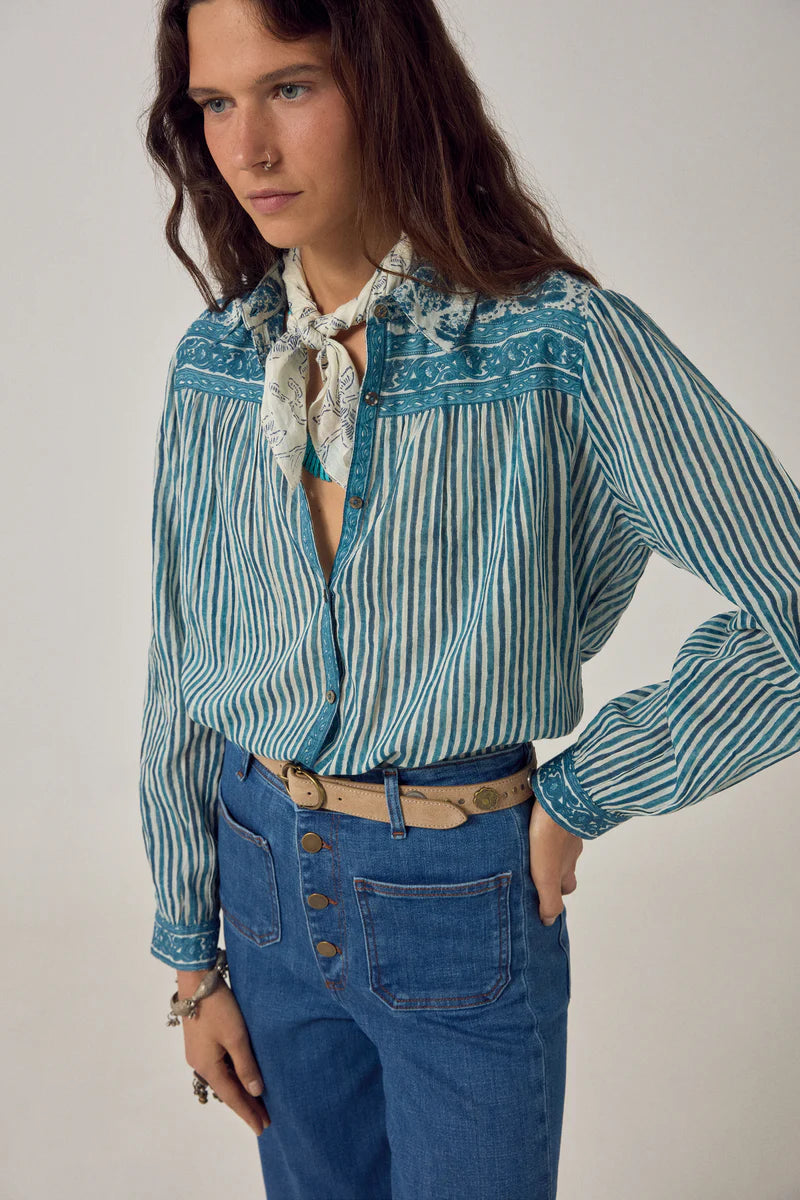 Maria Shirt - Blue Ink
