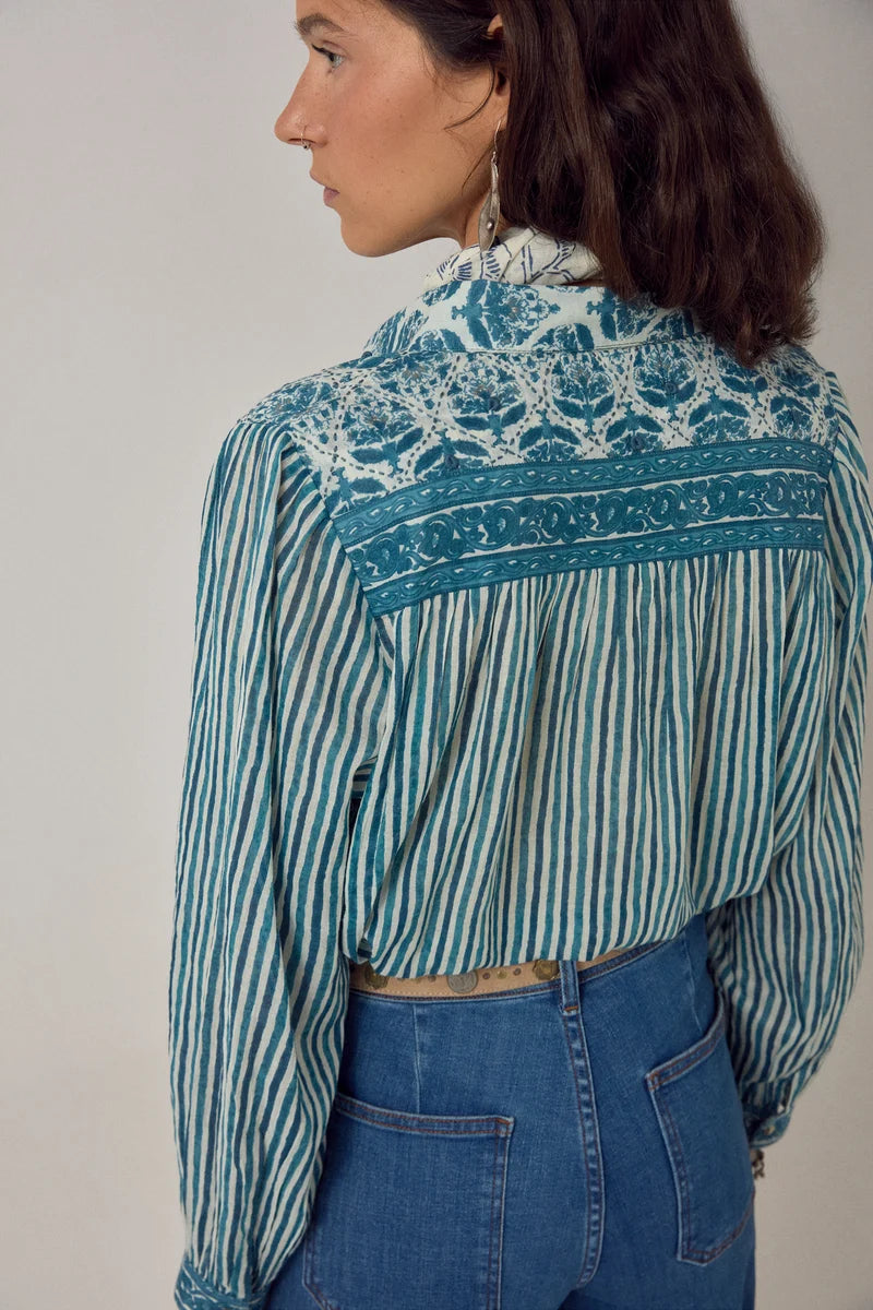 Maria Shirt - Blue Ink
