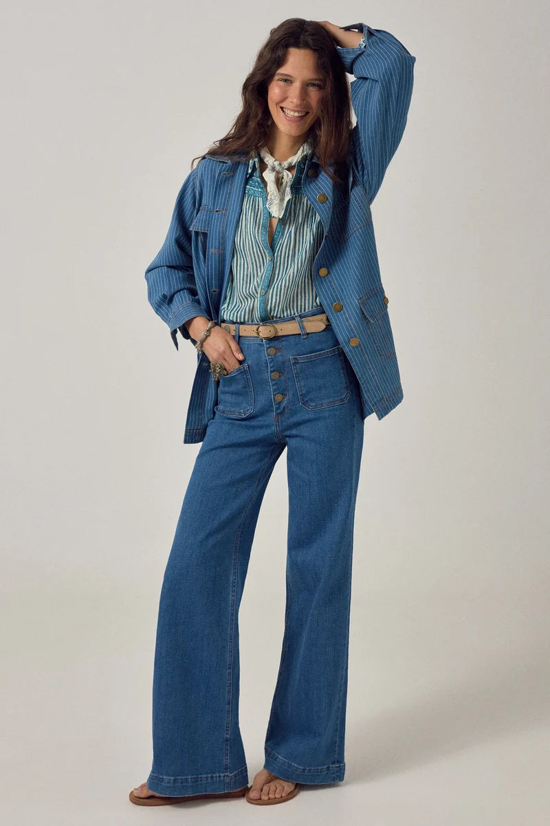 Maria Shirt - Blue Ink