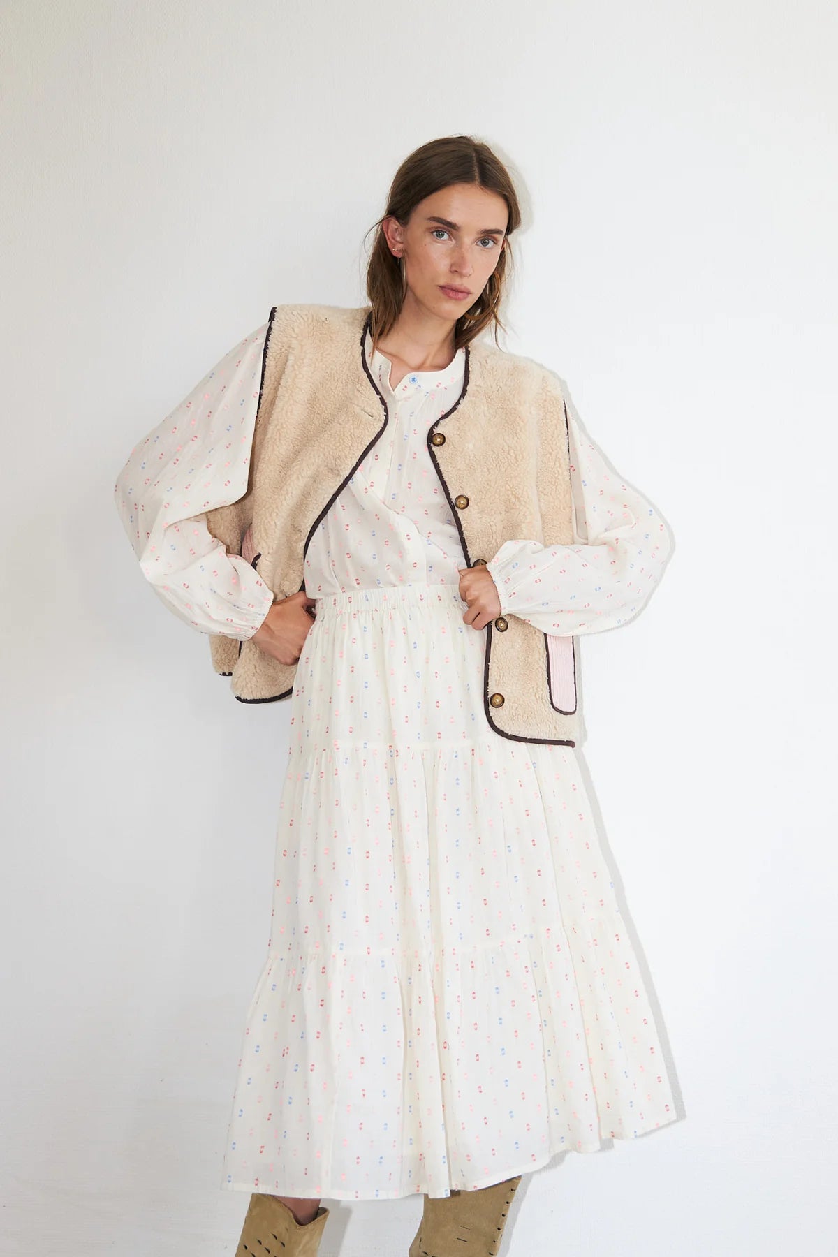 Morning Skirt - Creme Spot