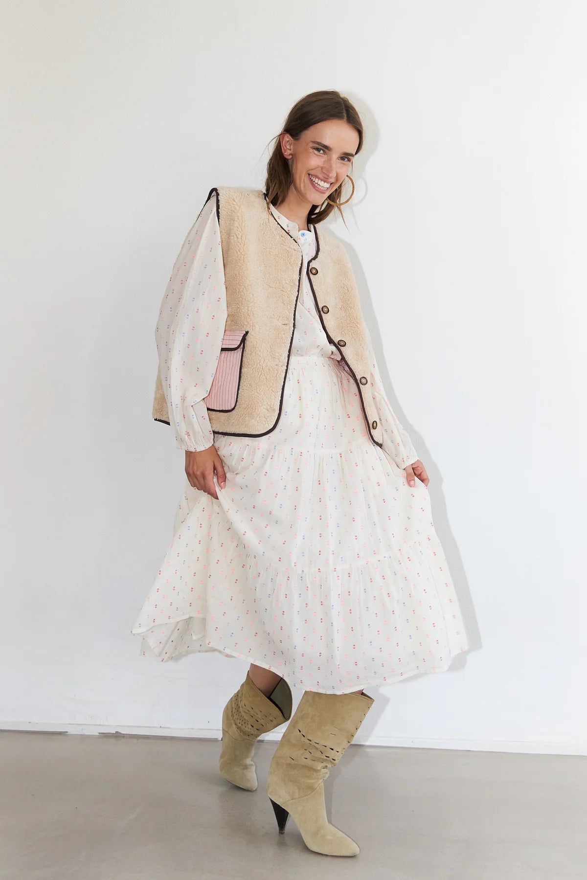 Morning Skirt - Creme Spot