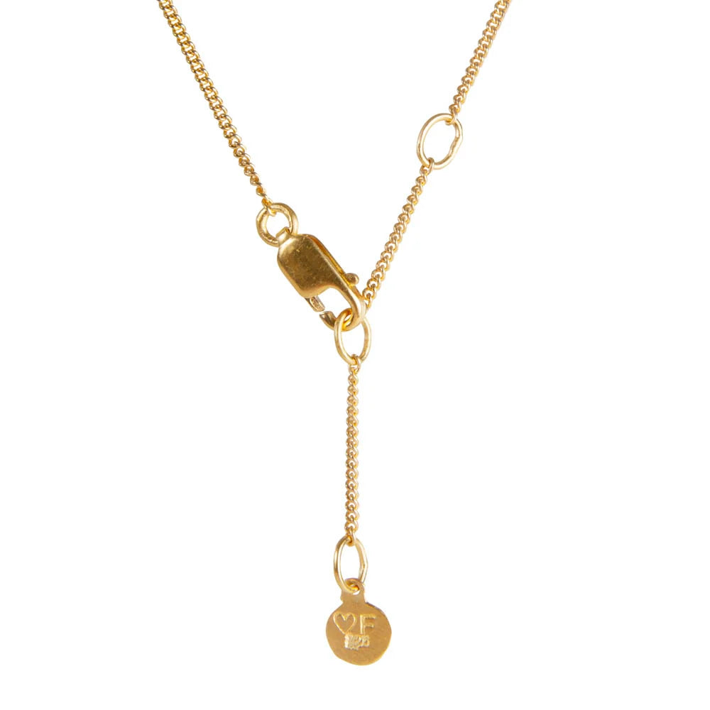 Moroccan Drop Necklace Gold