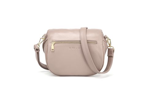 Obsessed Cross Body Bag - Toffee/Gold, Leather Strap