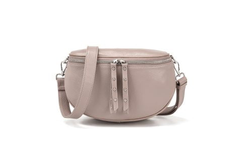 Obsessed Cross Body Bag - Toffee/Silver, Leather Strap