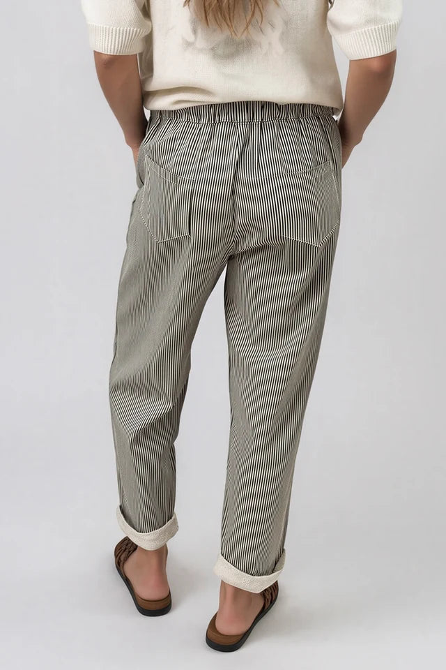 Paco Stripe Pant - Chocolate Stripe