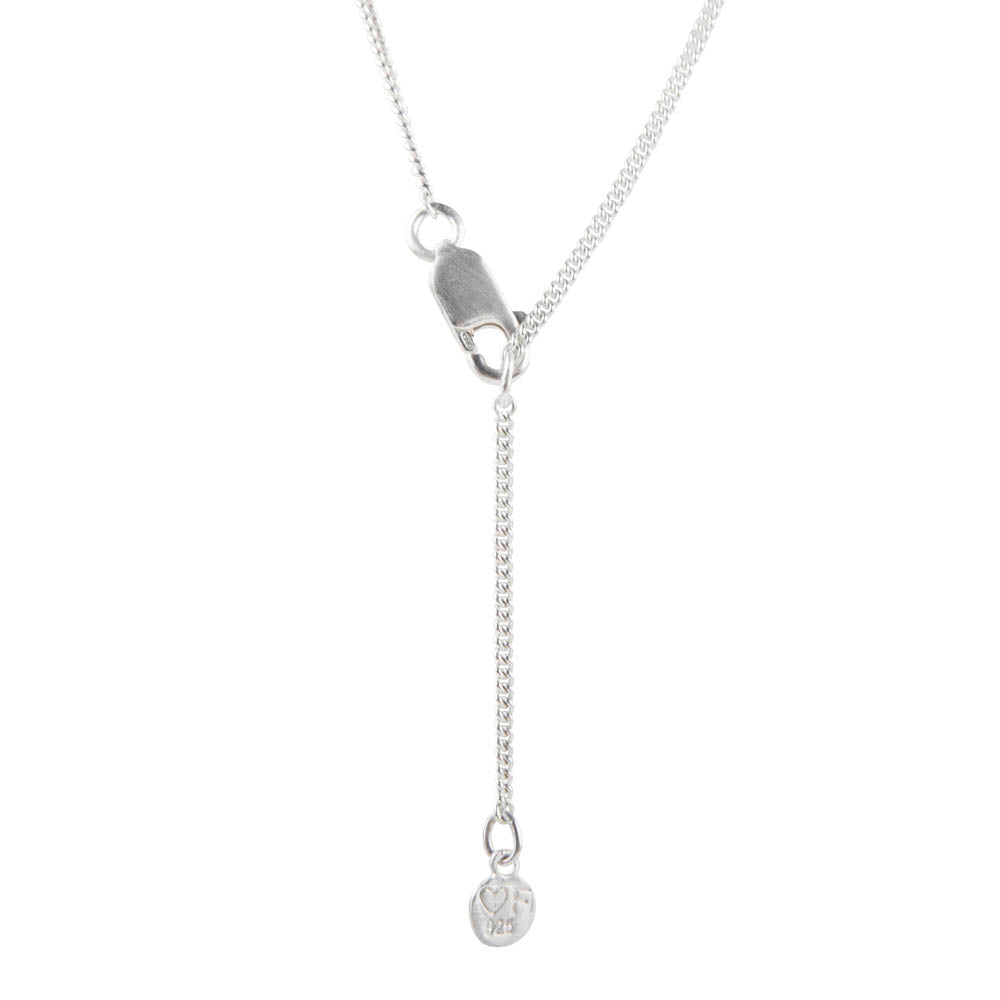 Pearl Teardrop Necklace Silver