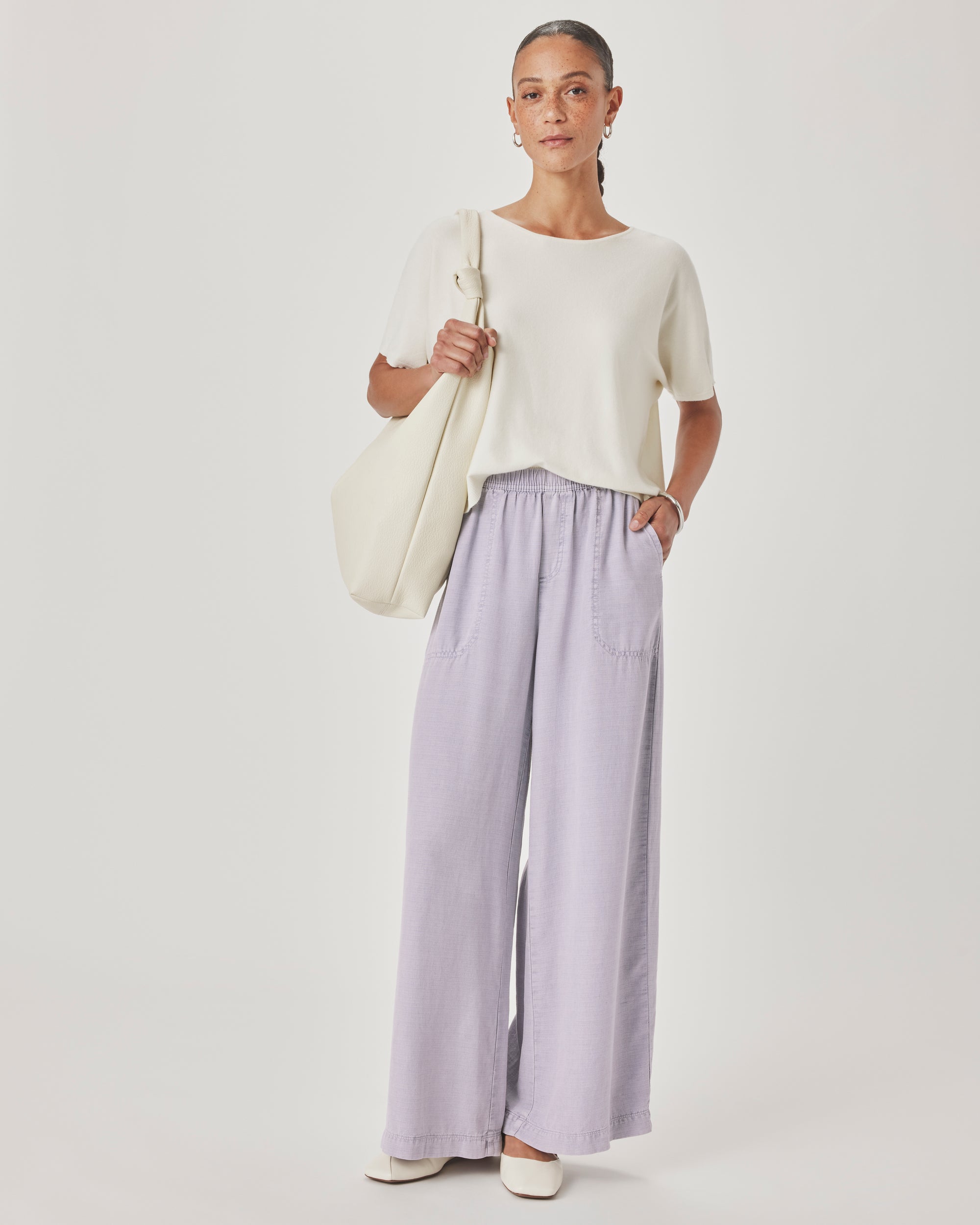 Angie Palazzo Pant - Lavender