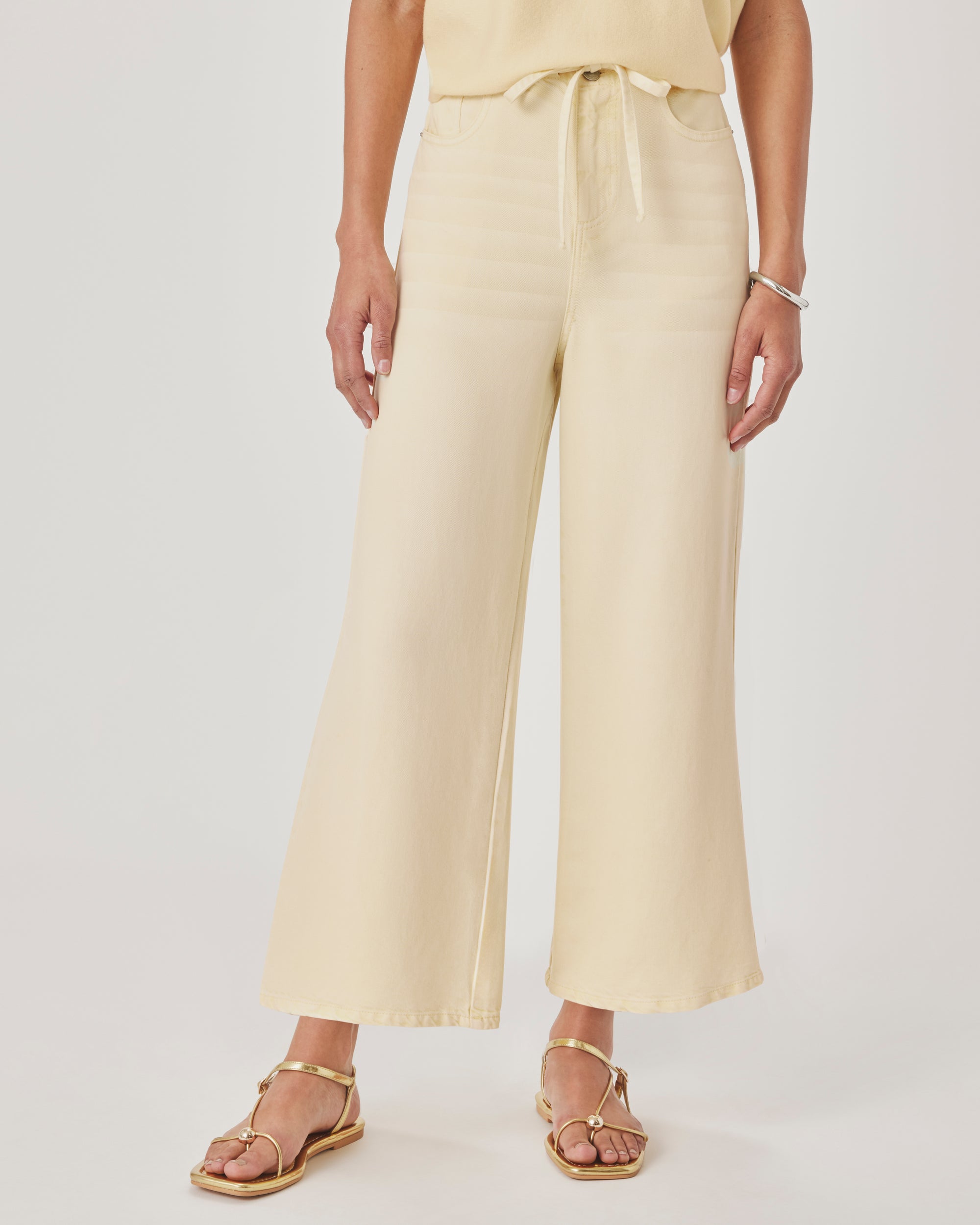 Lounge Denim Crop Pant - Honeysuckle