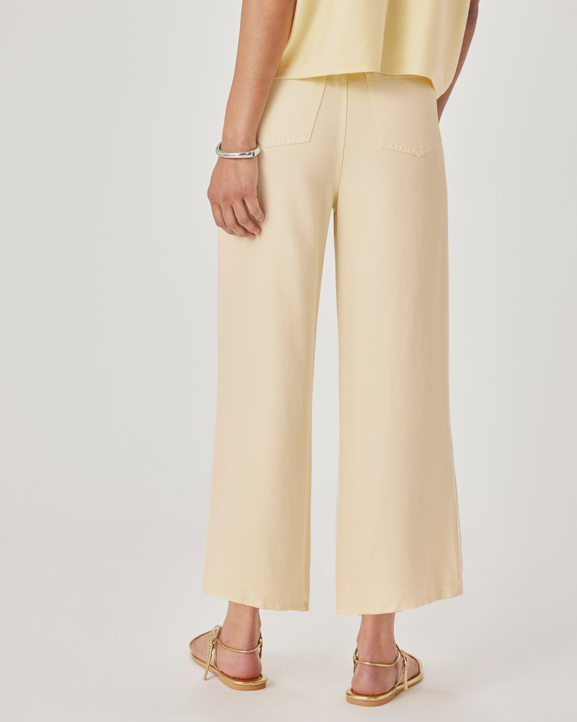 Lounge Denim Crop Pant - Honeysuckle
