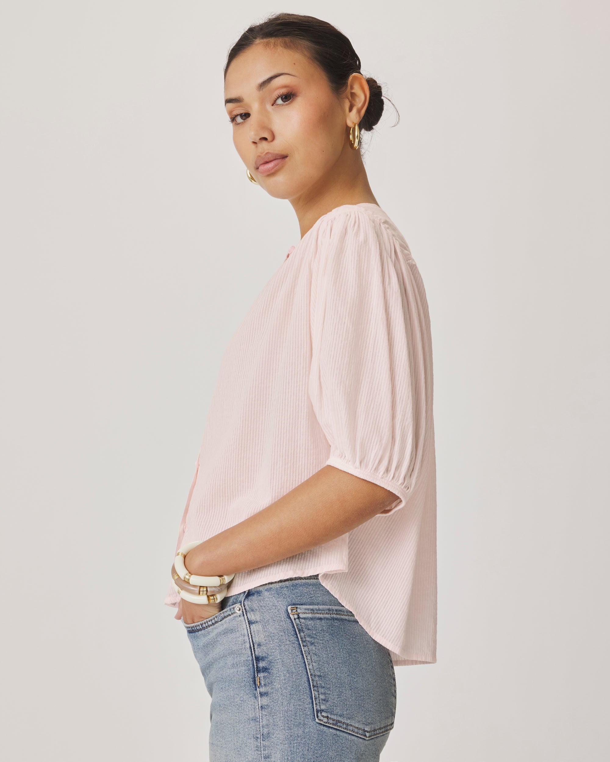 Madelyn Blouse - Rose Petal