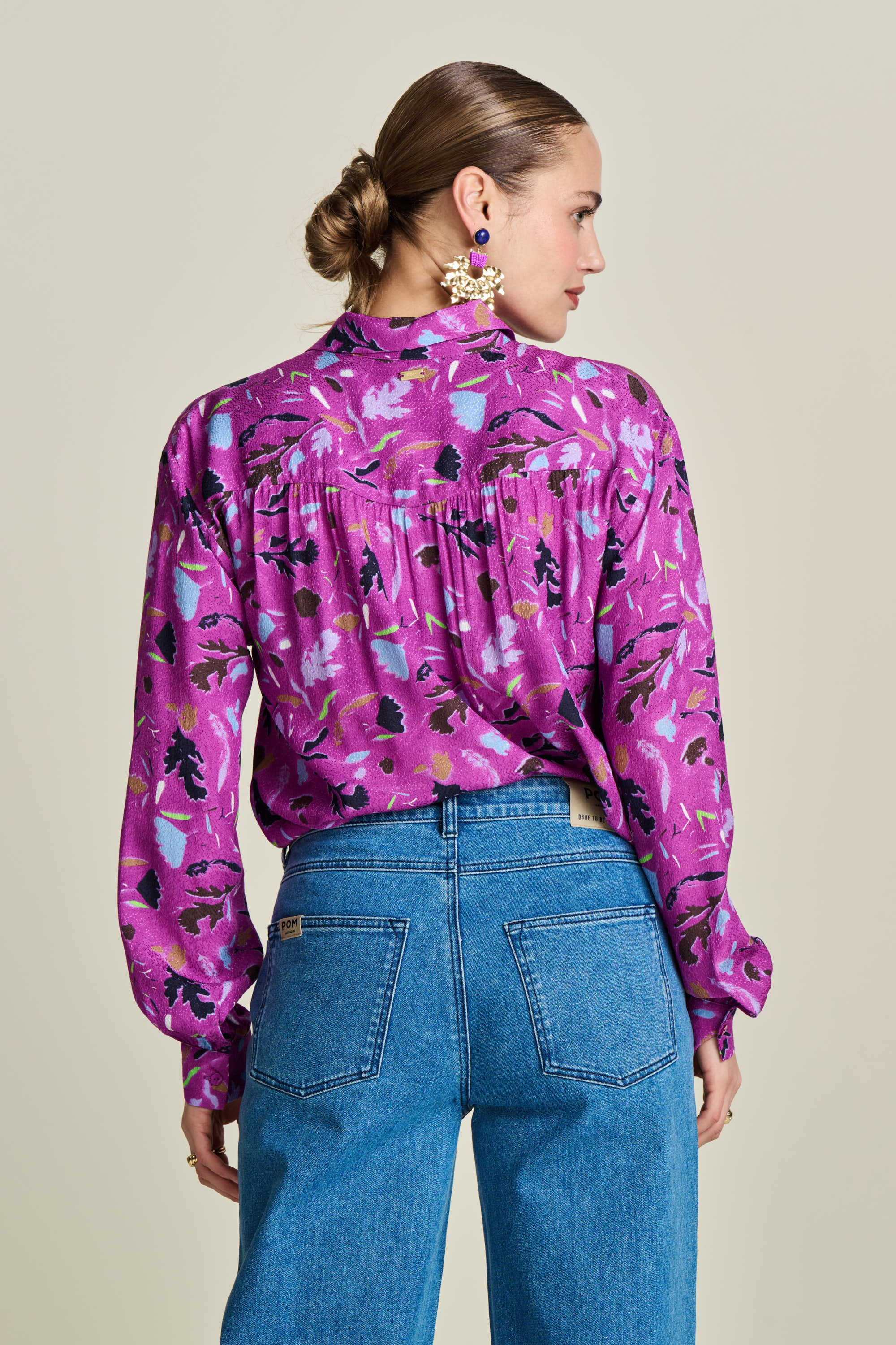 Pink Blouse - Milly Featherfest Cactus Pink