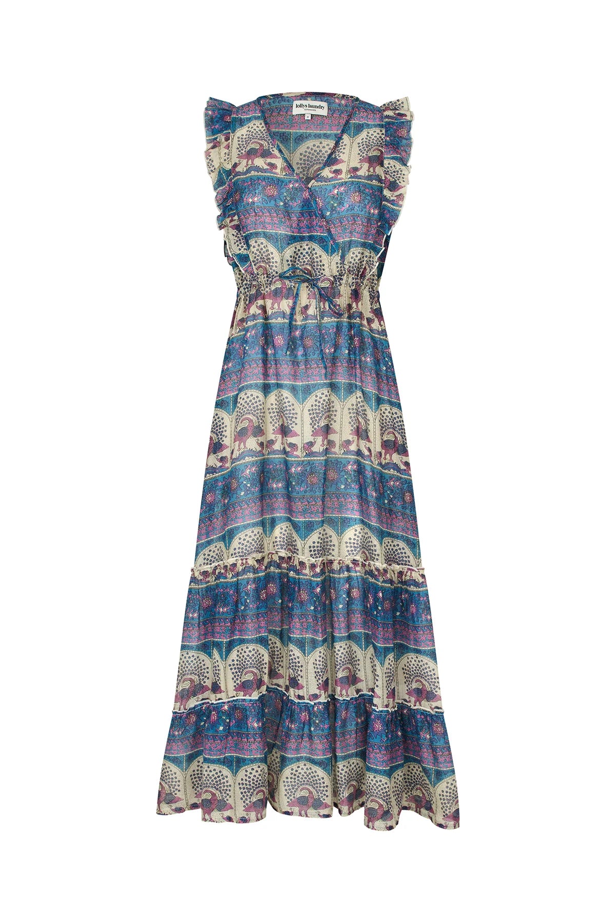 Samo Midi Dress - Blue Print