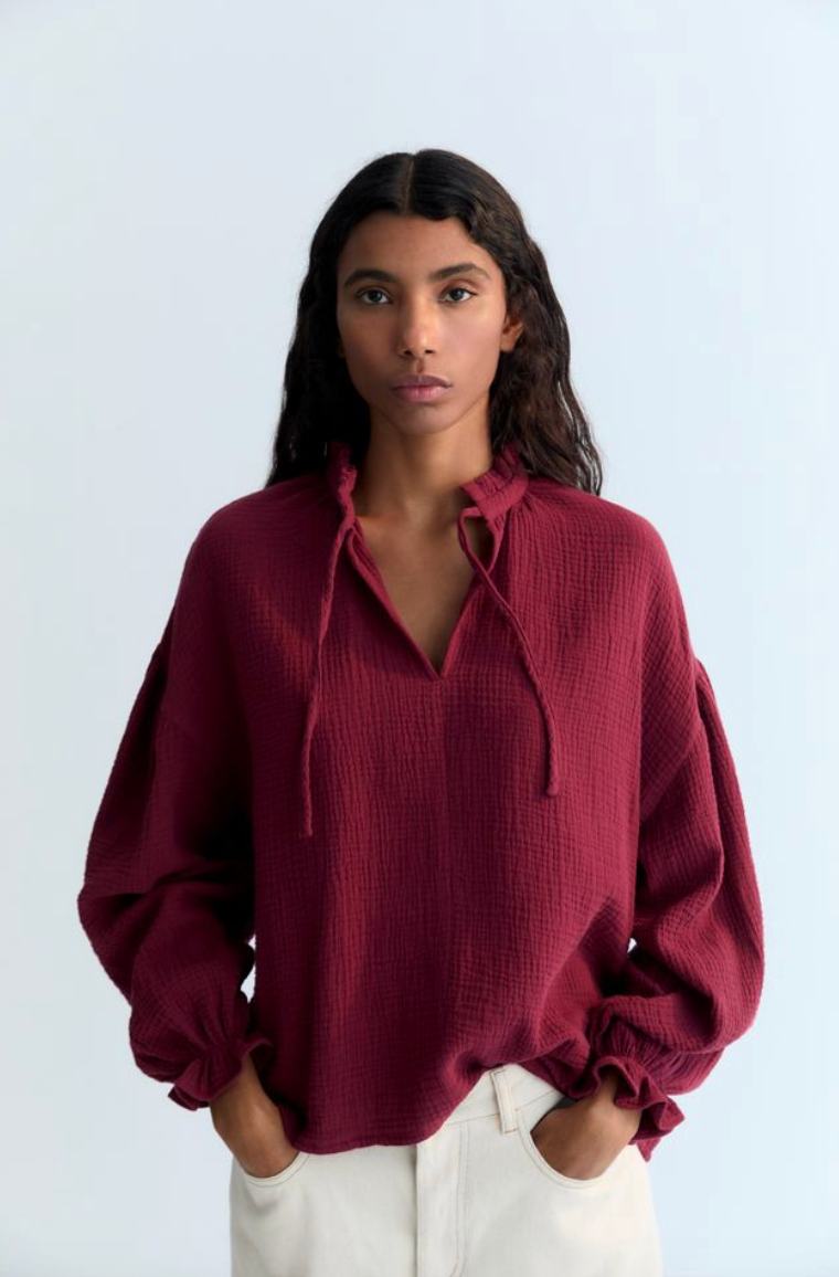 Olivia Blouse - Plum Fantasy