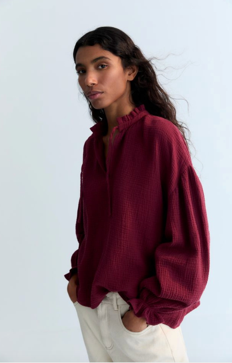 Olivia Blouse - Plum Fantasy