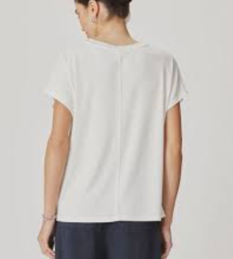 Amaya V Neck Top - White