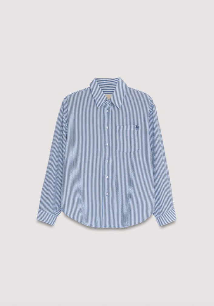 Rocio Womans Shirt - Starlight Blue Stripes