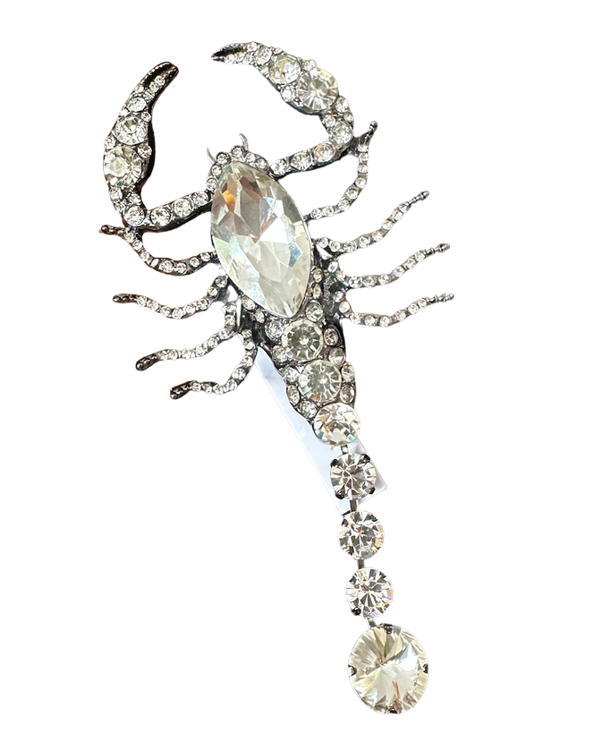 Scorpion Brooch  - Crystal