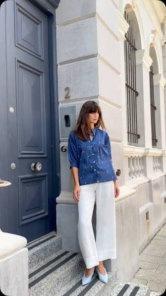Hailey Shirt - Blue Mosaic