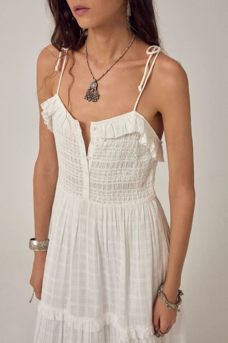 Sienna Sleeveless Dress - Ecru