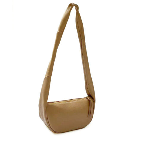 Slouch Cross Body Bag - Desert Pebble/Gold