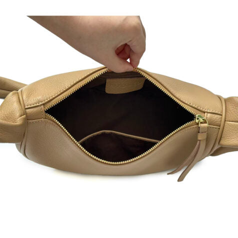 Slouch Cross Body Bag - Desert Pebble/Gold