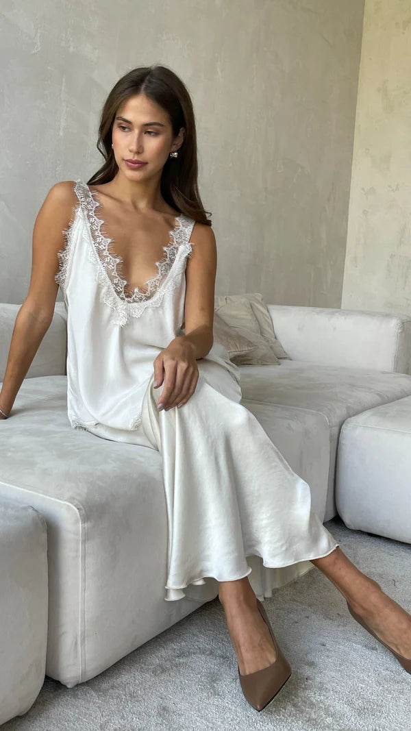 Solange Camisole - Moonbeam/Cream