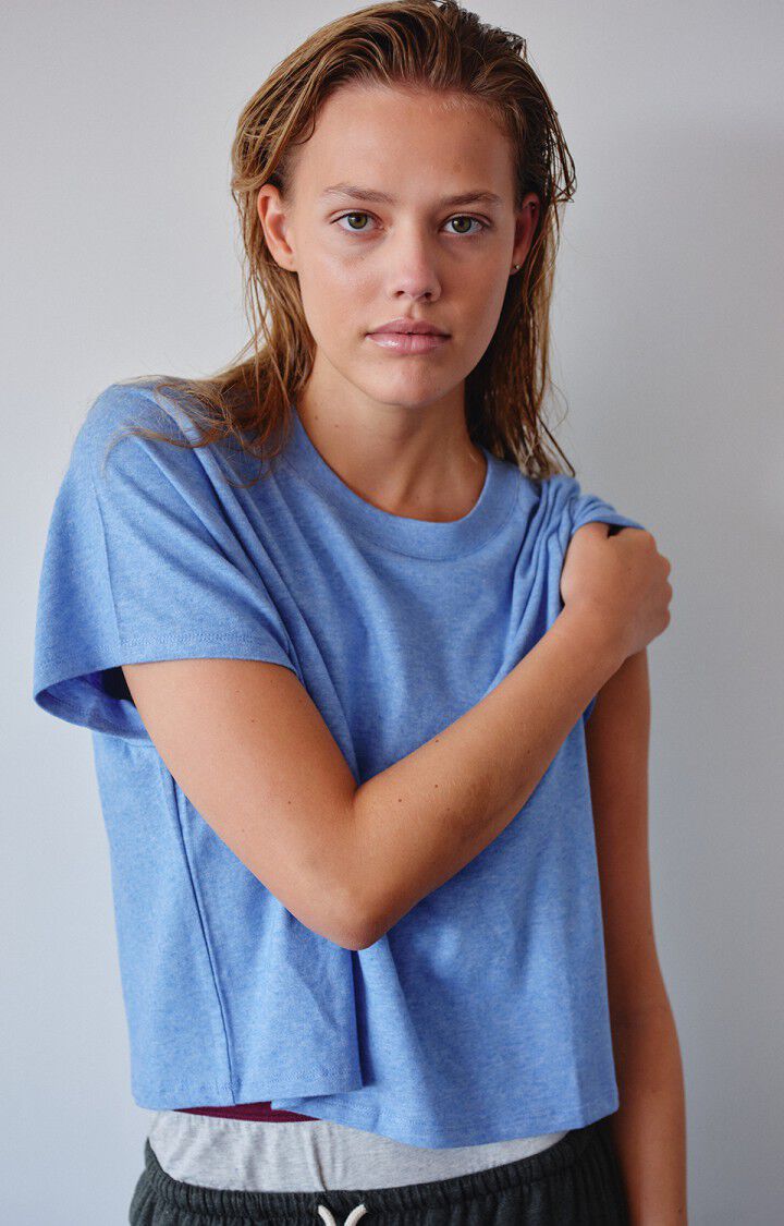 American Vintage Son T-Shirt Blue Melange
