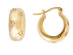 Starburst Flared Hoops