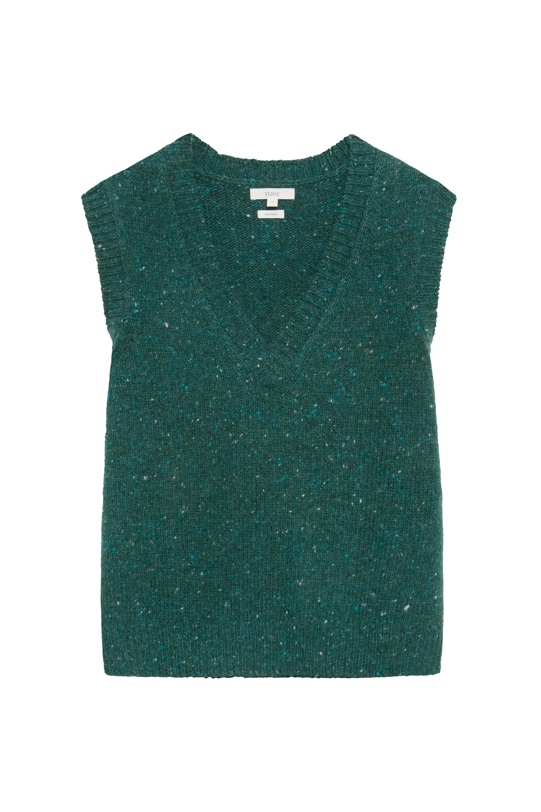 V Neck Vest - Dark Forest