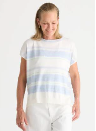 Zig Detail Top - White