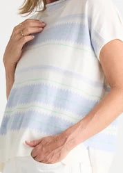 Zig Detail Top - White