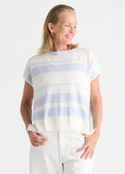 Zig Detail Top - White