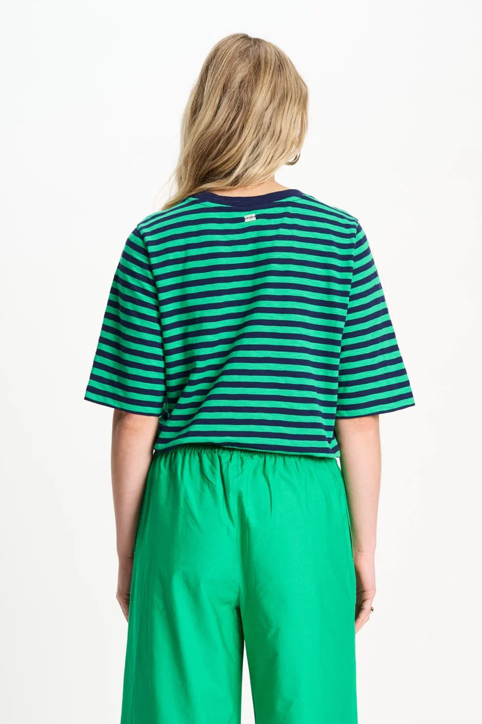 Green &amp; Blue Striped Tee