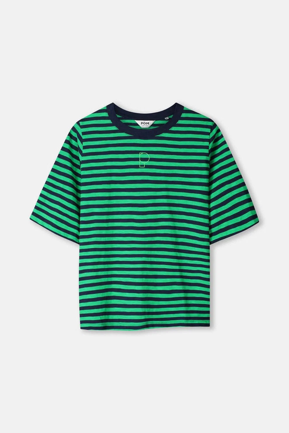 Green &amp; Blue Striped Tee