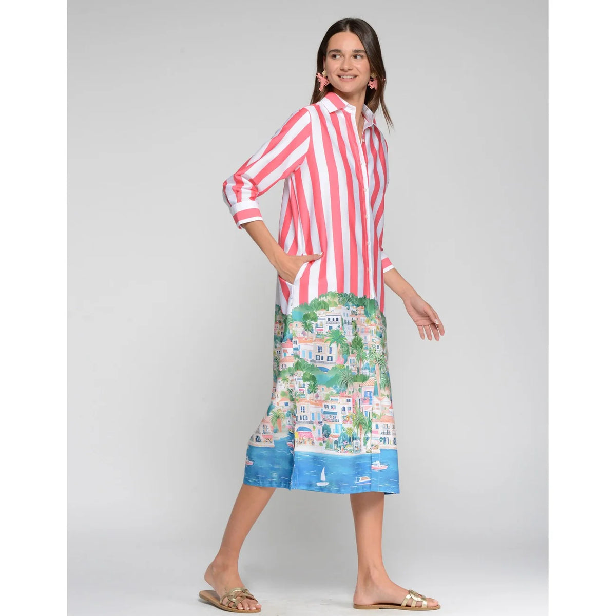 Shirt Dress - Puerto Banus Stripe
